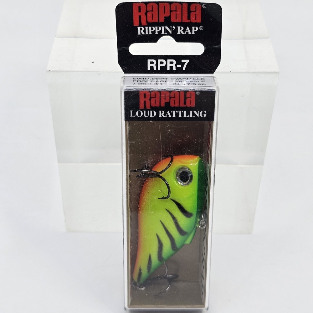 Rapala - Rippin Rap Series - Model RPR-7 Fire Tiger Loud Rattling - Picture 1 of 5